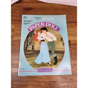 Vintage Disney The Little Mermaid Paper Dolls Golden Disney Uncut 1991